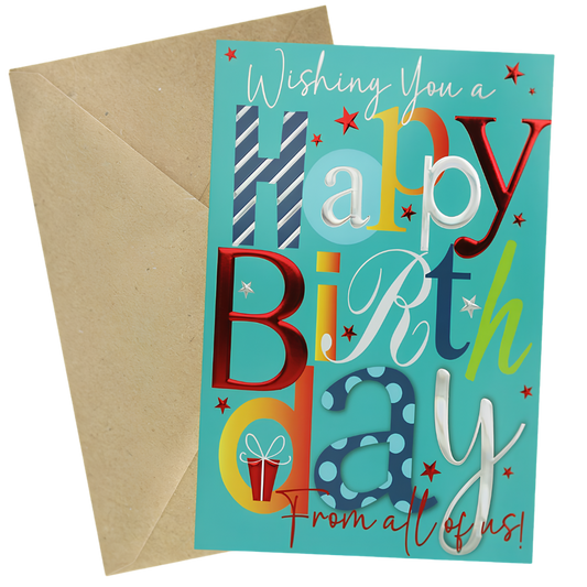 Jumbo Card Wishing you a Happy Birthday