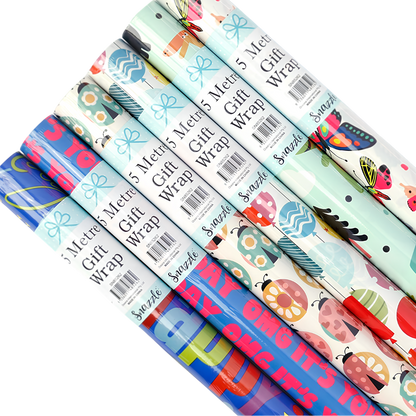 Roll Wrap - Kids Assorted (5m) [Des.:OMG It's Your Birthday]