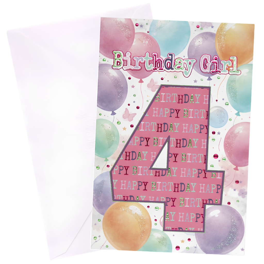 Birthday Girl Four Years Old