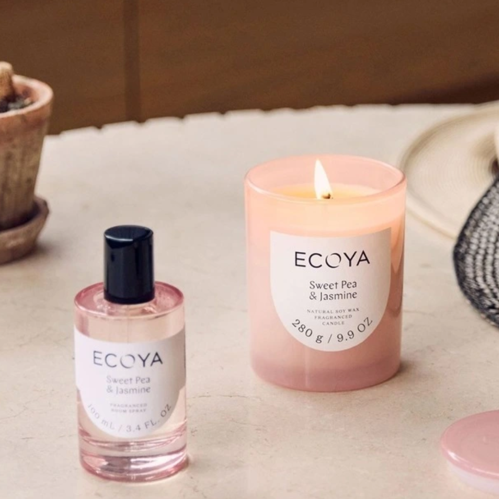 ECOYA: Sweet Pea & Jasmine Metro Candle