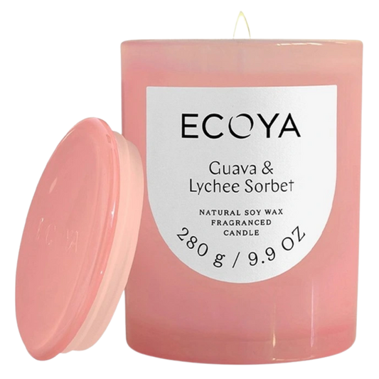ECOYA: Guava & Lychee Sorbet Metro Candle