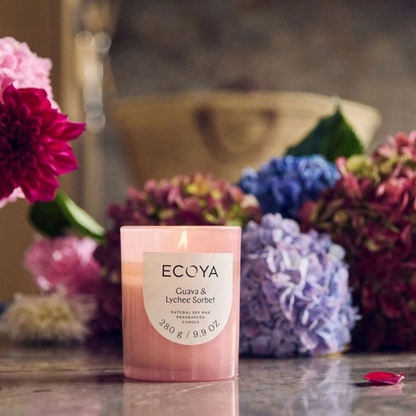 ECOYA: Guava & Lychee Sorbet Metro Candle
