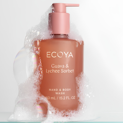 ECOYA: Guava and Lychee Sorbet Hand & Body Wash