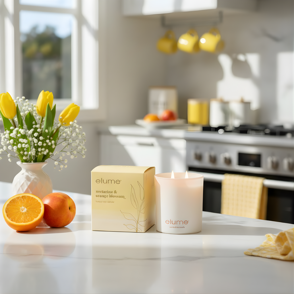 Elume: Nectarine & Orange Blossom Candle