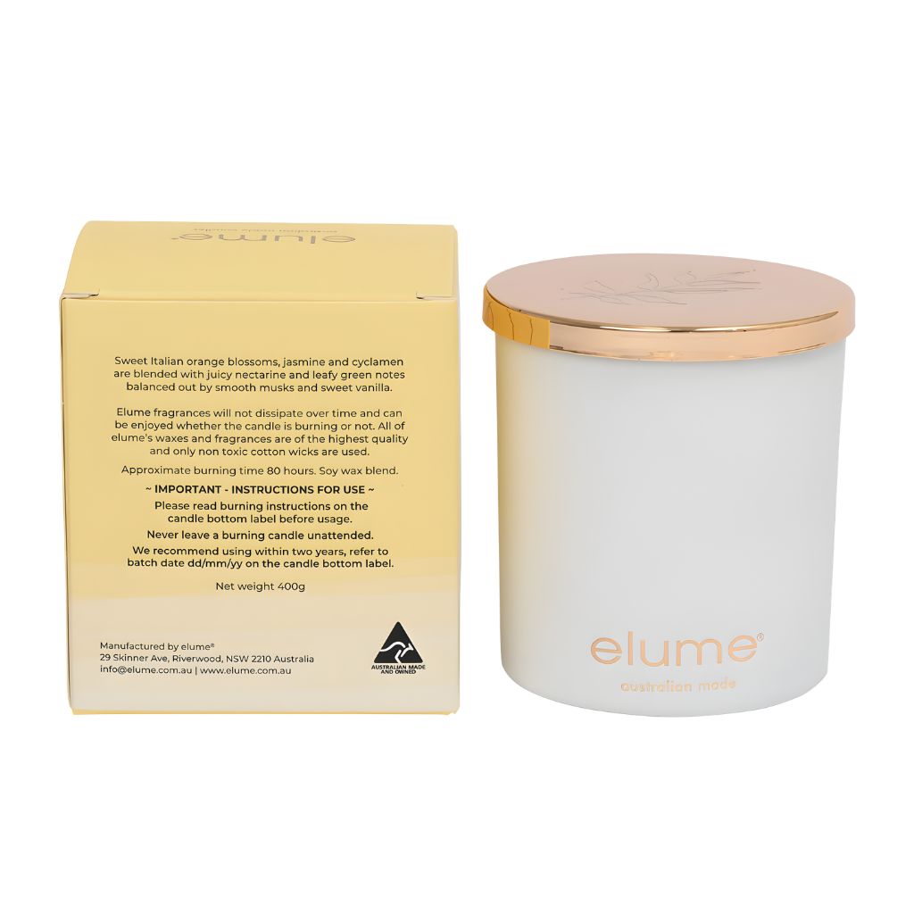 Elume: Nectarine & Orange Blossom Candle