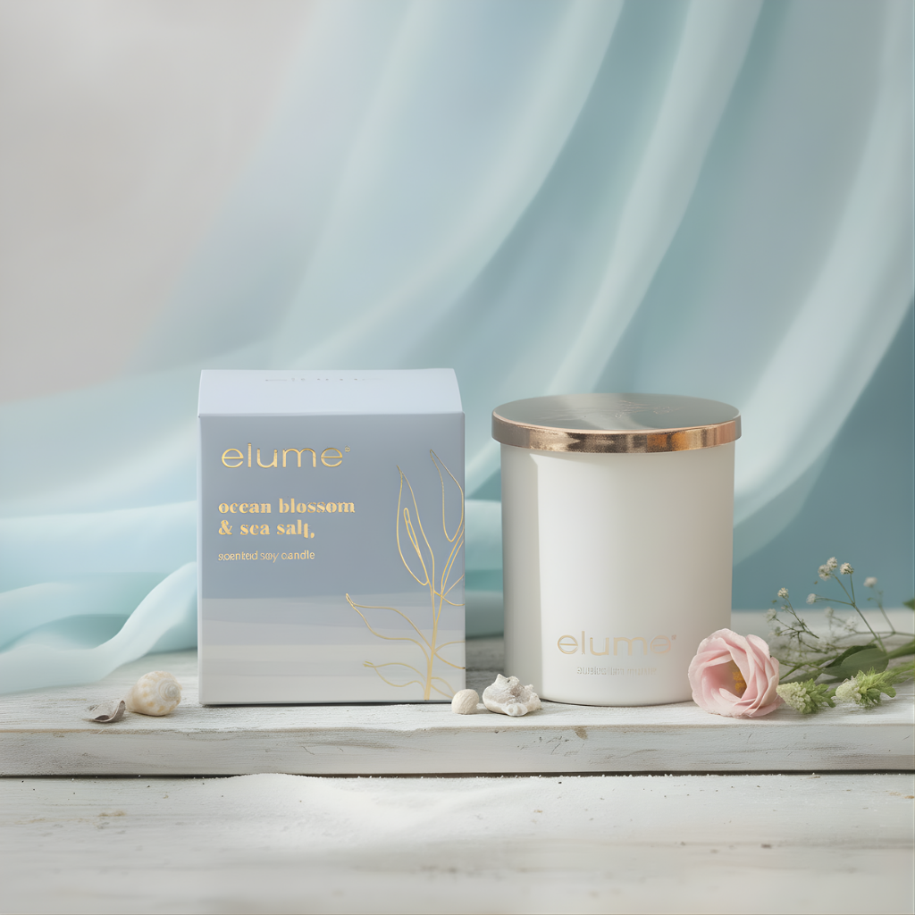 Elume: Ocean Blossom & Sea Salt Candle 