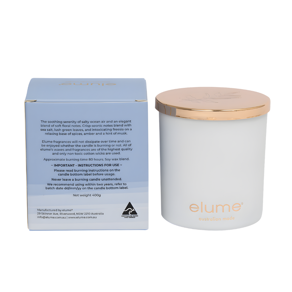 Elume: Ocean Blossom & Sea Salt Candle 