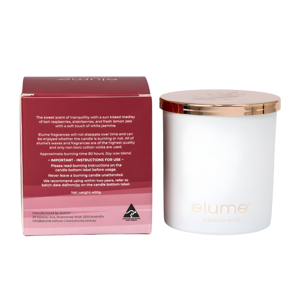 Elume: Wild Raspberry & Jasmine Candle