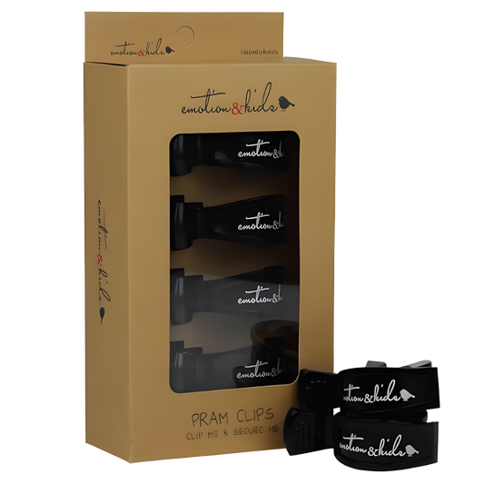Black Pram Clip (4pk)