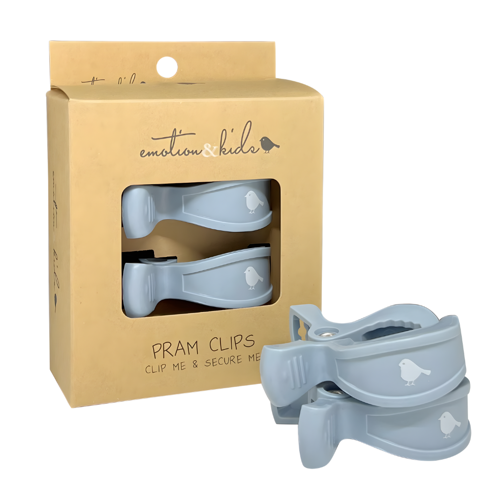Dusty Blue Pram Clip (2pk)