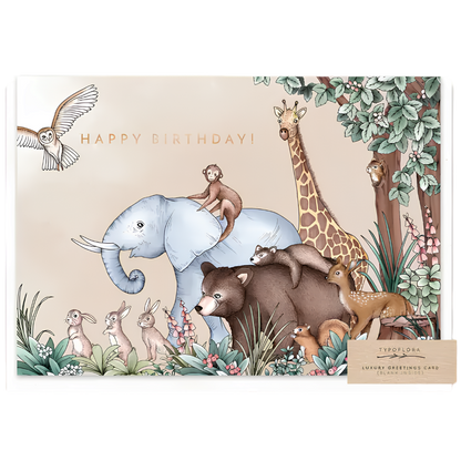Happy Birthday Woodland Animals