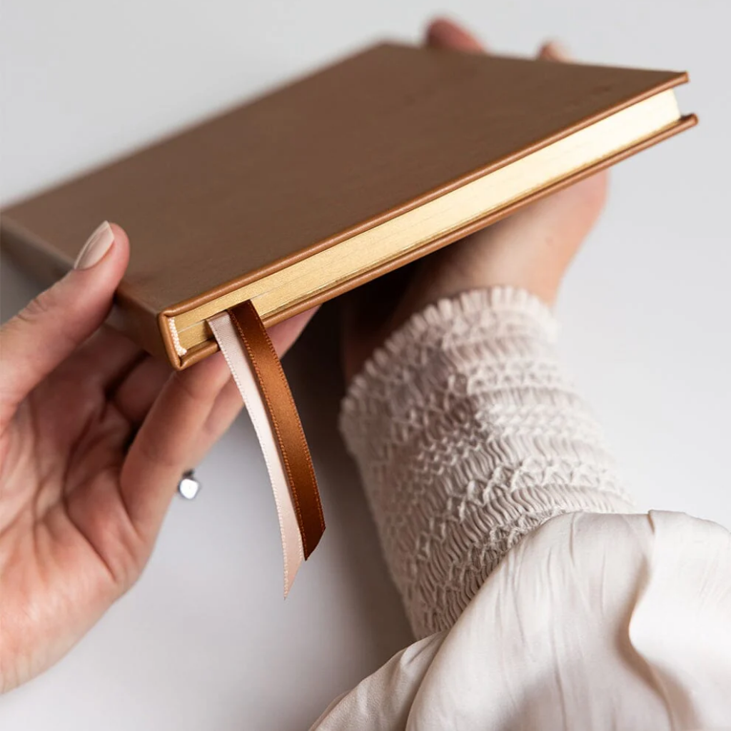 Bespoke Letterpress Notebook - Coffee (Blank)
