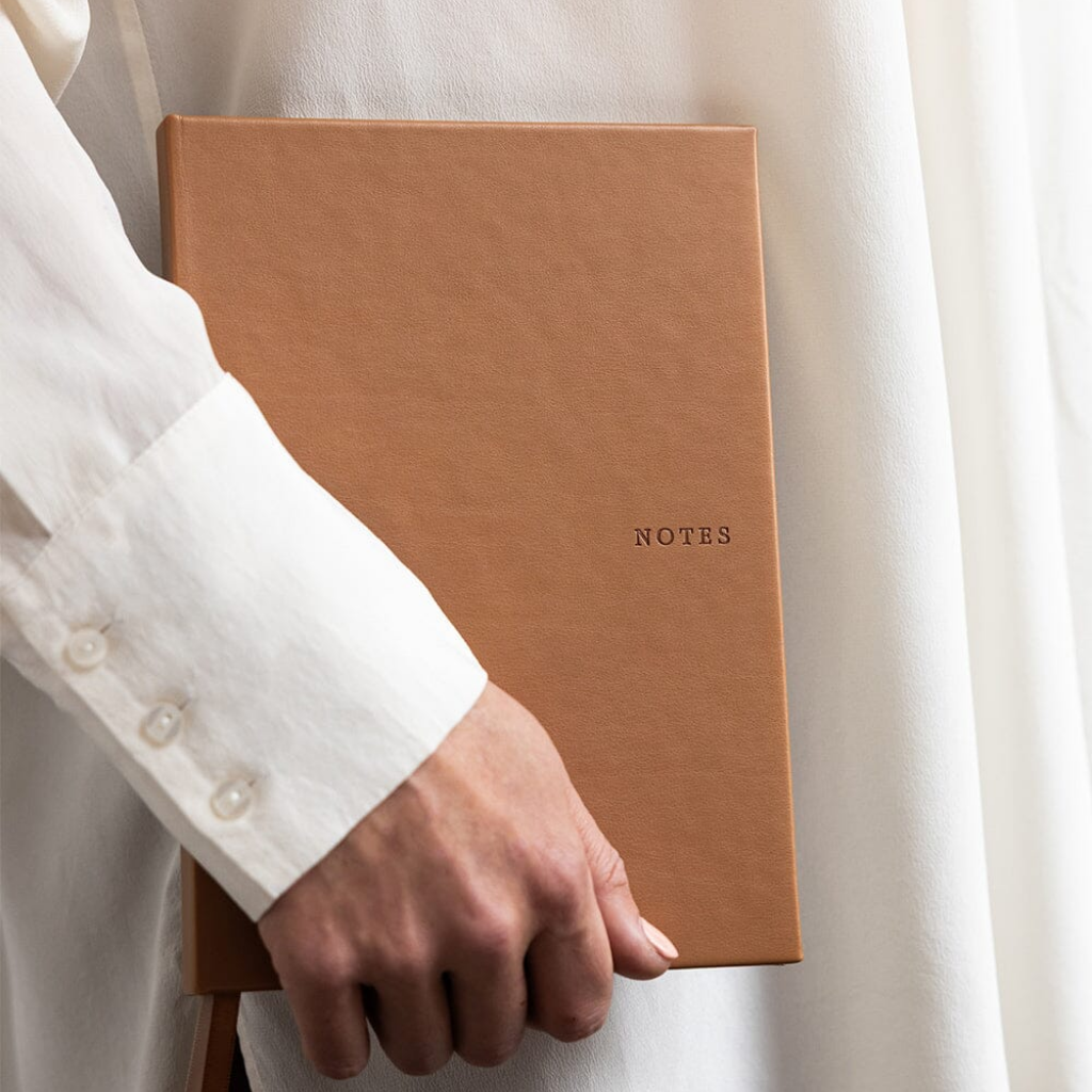 Bespoke Letterpress Notebook - Coffee (Blank)