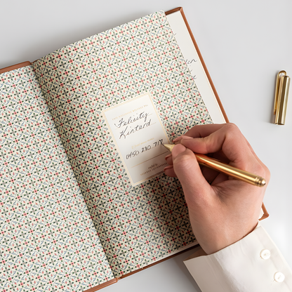 Bespoke Letterpress Notebook - Tan (Lined)