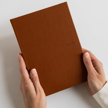 Bespoke Letterpress Notebook - Tan (Lined)