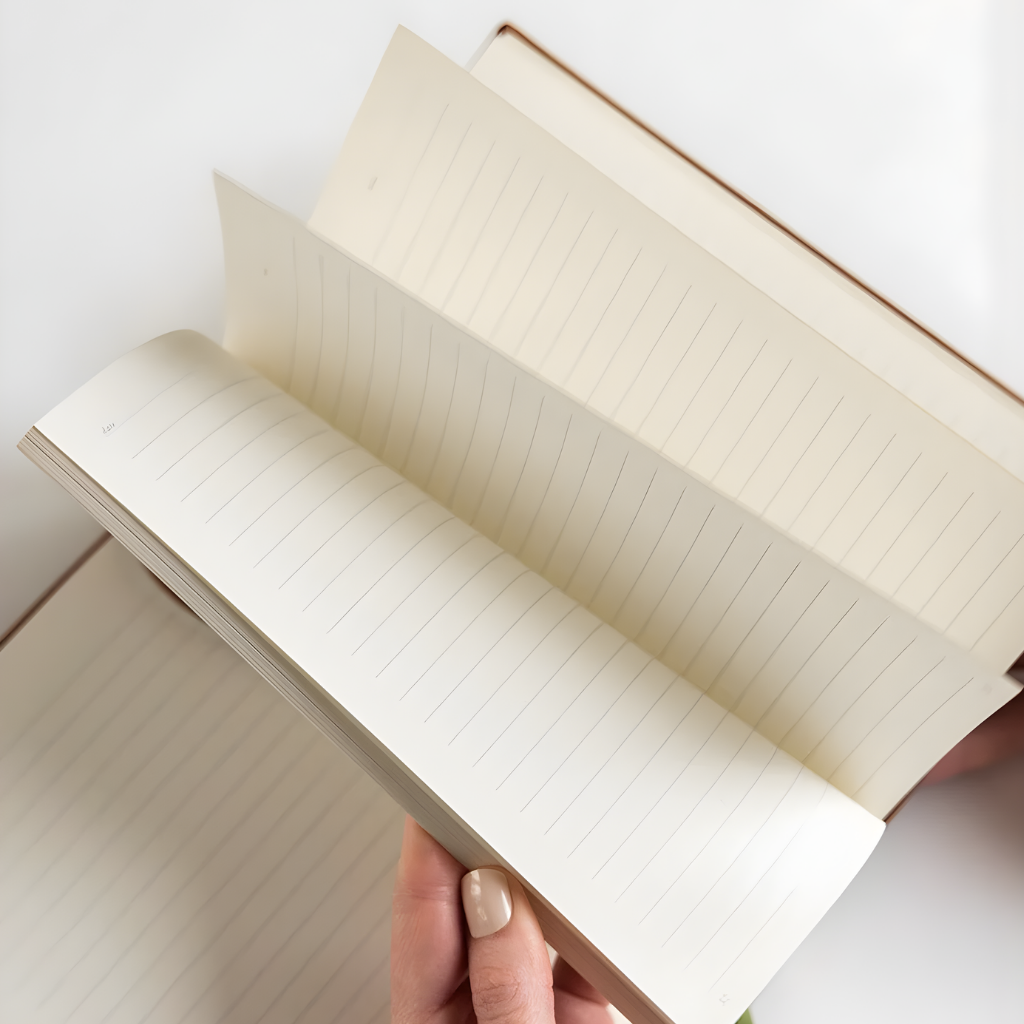 Bespoke Letterpress Notebook - Tan (Lined)