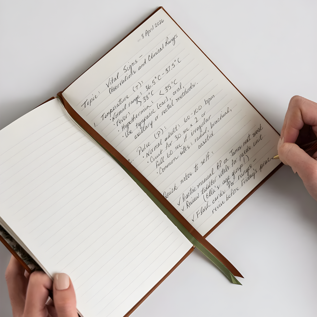 Bespoke Letterpress Notebook - Tan (Lined)
