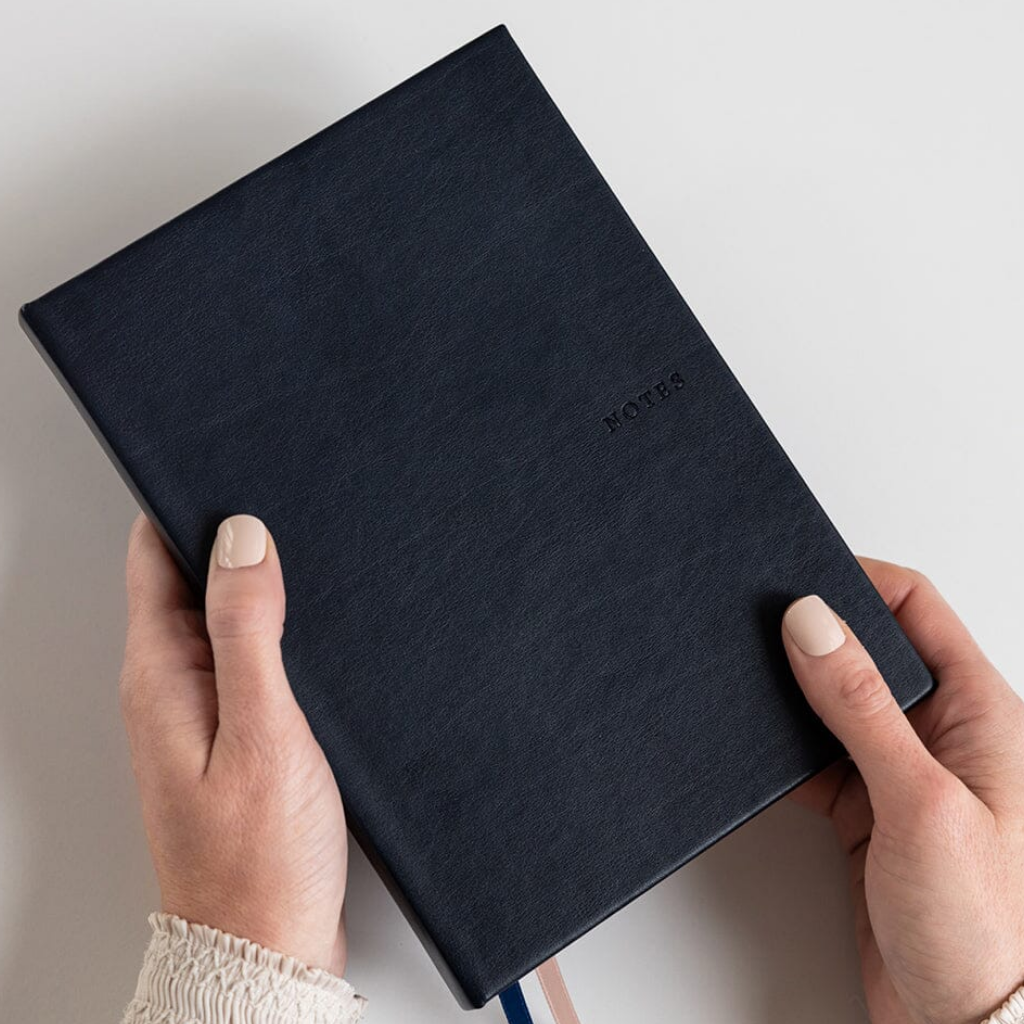 Bespoke Letterpress Notebook - Midnight (Lined)
