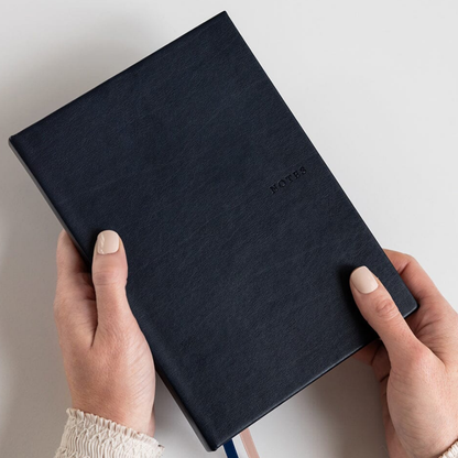 Bespoke Letterpress Notebook - Midnight (Lined)
