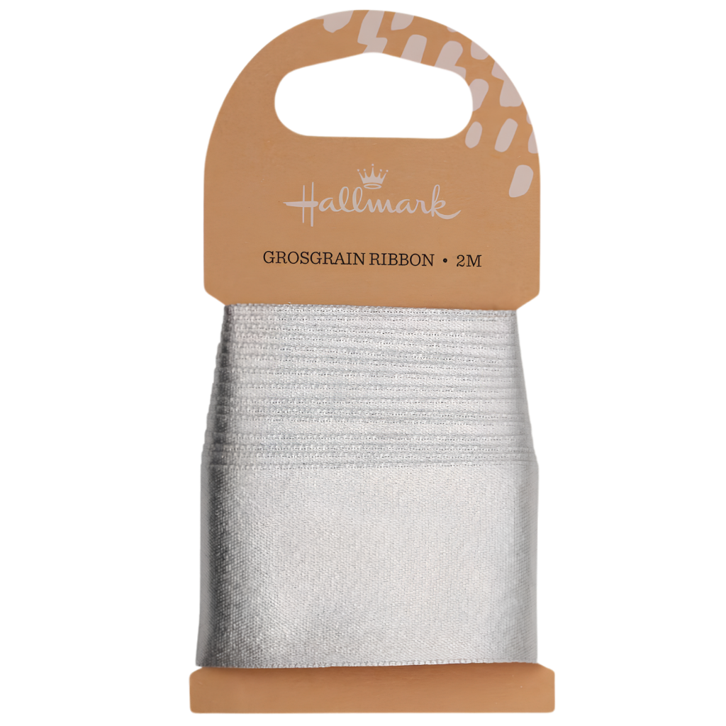 Fabric Ribbon - Silver (2m)