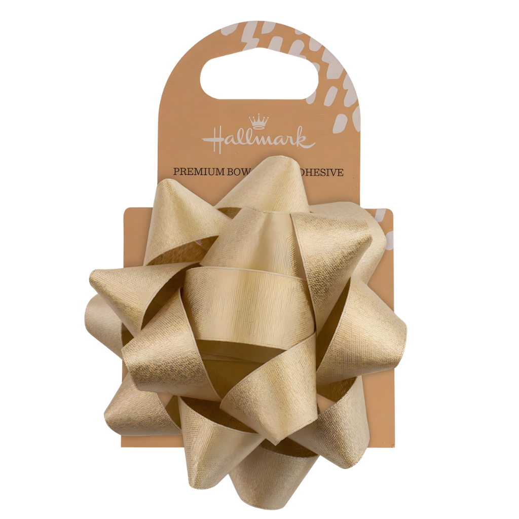 Fabric Gift Bow - Gold (10cm) 