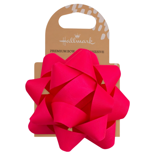 Fabric Gift Bow - Hot Pink (10cm) 