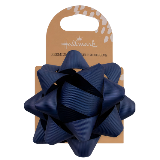 Fabric Gift Bow - Navy (10cm) 