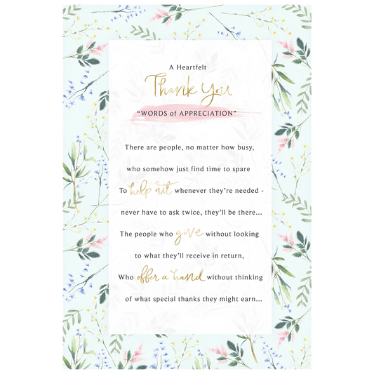 Thank You, Words Of Appreciation
