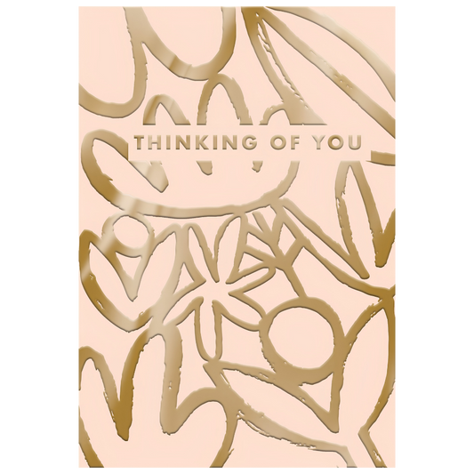 Thinking Of You Golden Florals