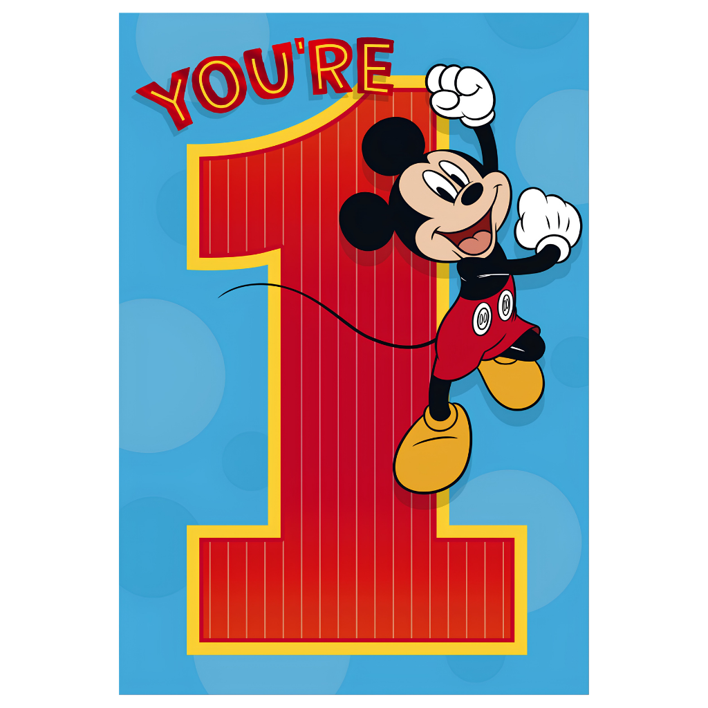 1st Birthday Mickey Mouse