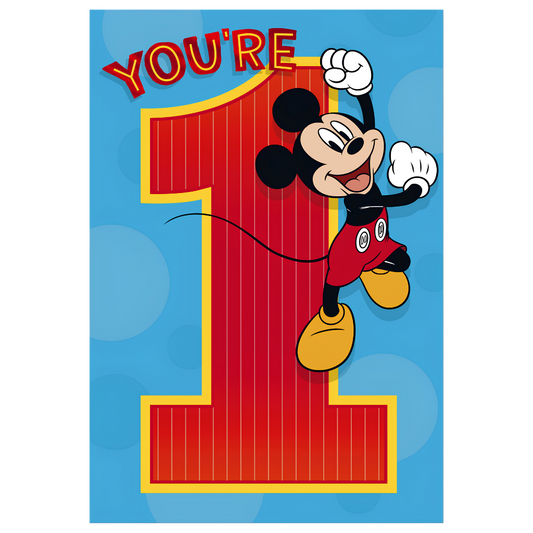 1st Birthday Mickey Mouse