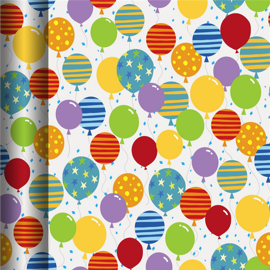Roll Wrap - Bright Balloons (4m)