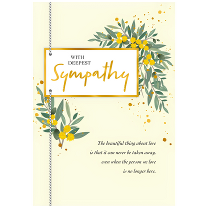 With Deepest Sympathy - Wattle