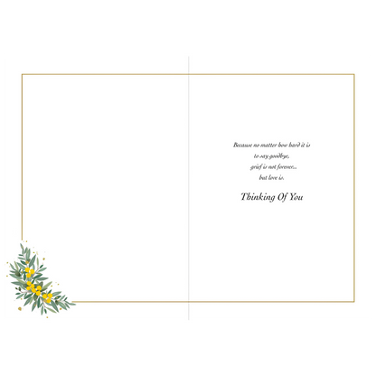 With Deepest Sympathy - Wattle