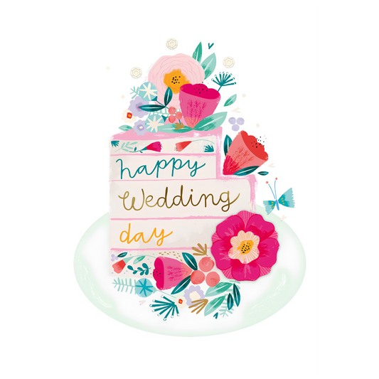 Happy Wedding Day Layer Cake