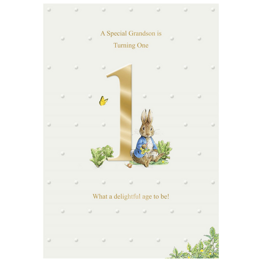 Grandson Turning One, Peter Rabbit