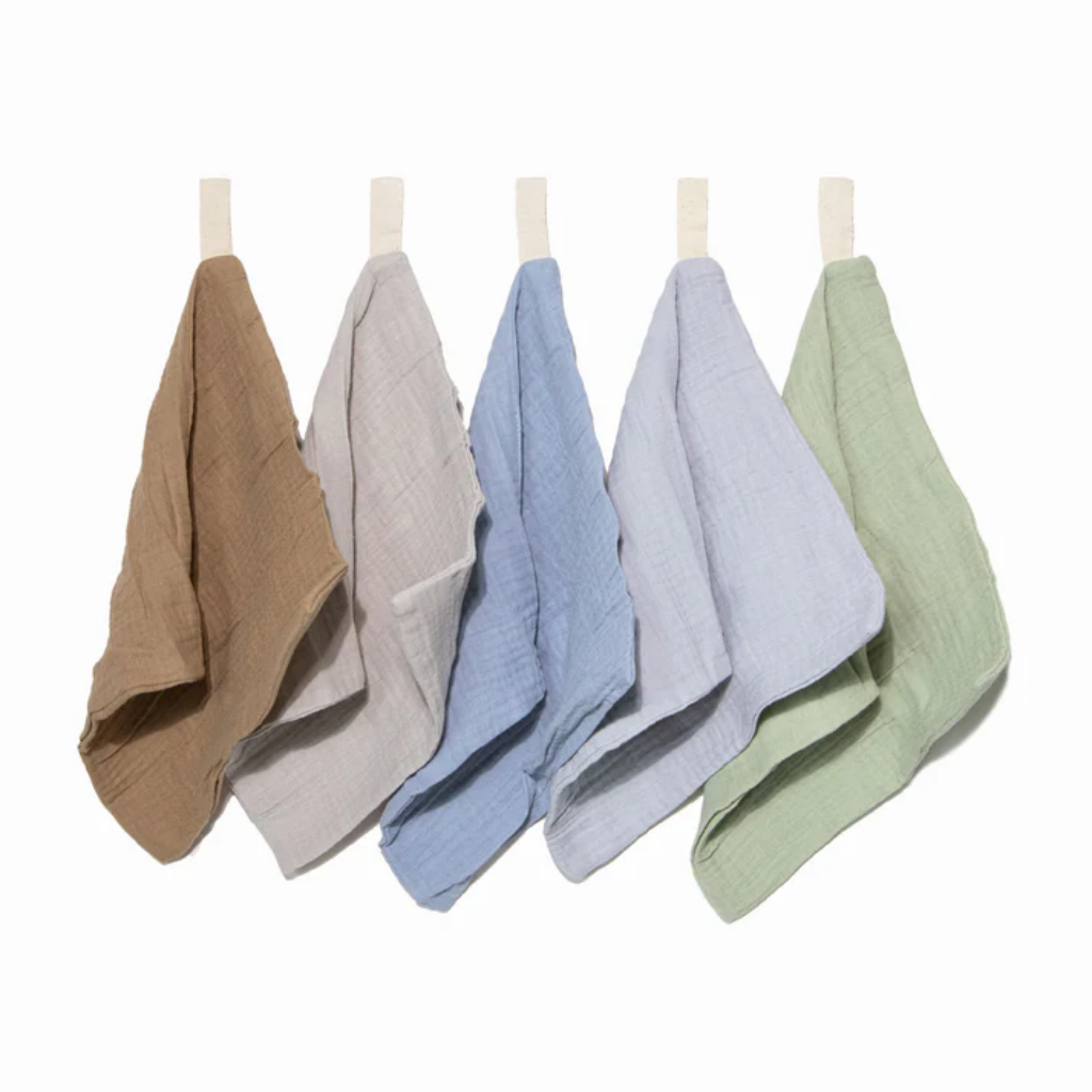 Earth & Sky Muslin Wash Cloths (5pk)