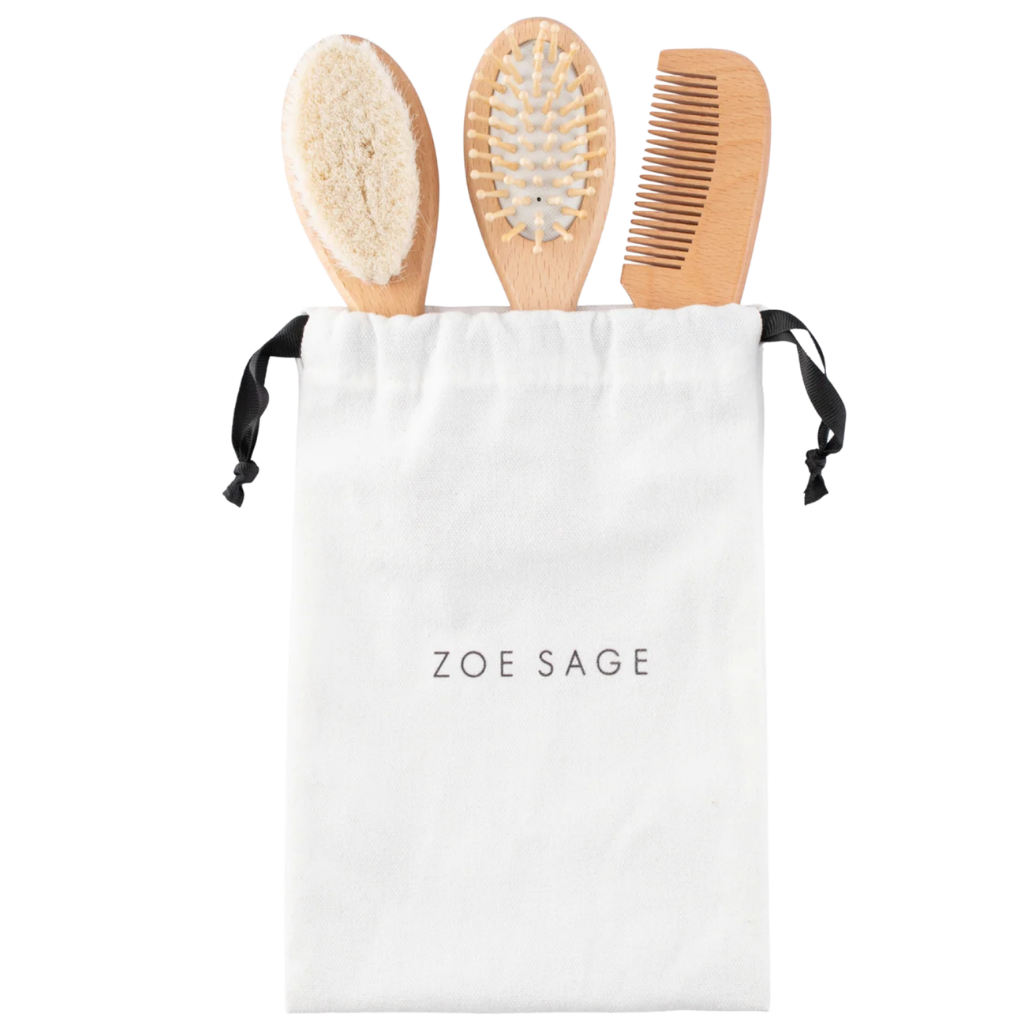 Zoe Sage Brush & Comb Set