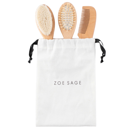 Zoe Sage Brush & Comb Set