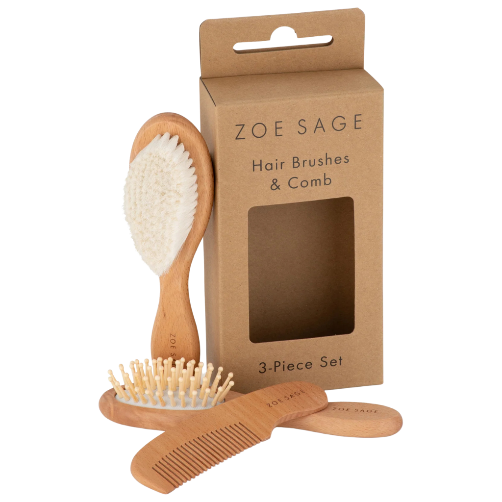 Zoe Sage Brush & Comb Set