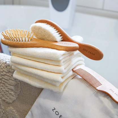 Zoe Sage Brush & Comb Set