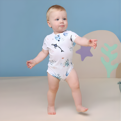Snuggle Hunny Body Suit (Ocean) [Sz:0000]