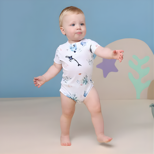 Snuggle Hunny Body Suit (Ocean) [Sz:0000]
