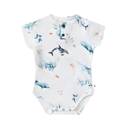 Snuggle Hunny Body Suit (Ocean) [Sz:0000]