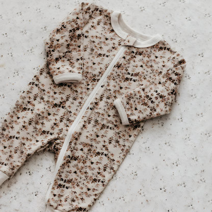 Bencer & Hazelnut Zipsuit (Painted Petals) [Sz:000]