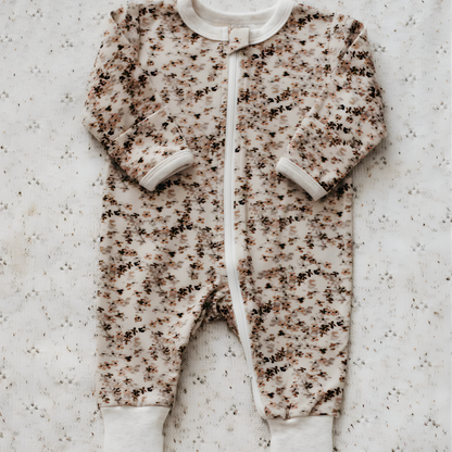 Bencer & Hazelnut Zipsuit (Painted Petals) [Sz:000]