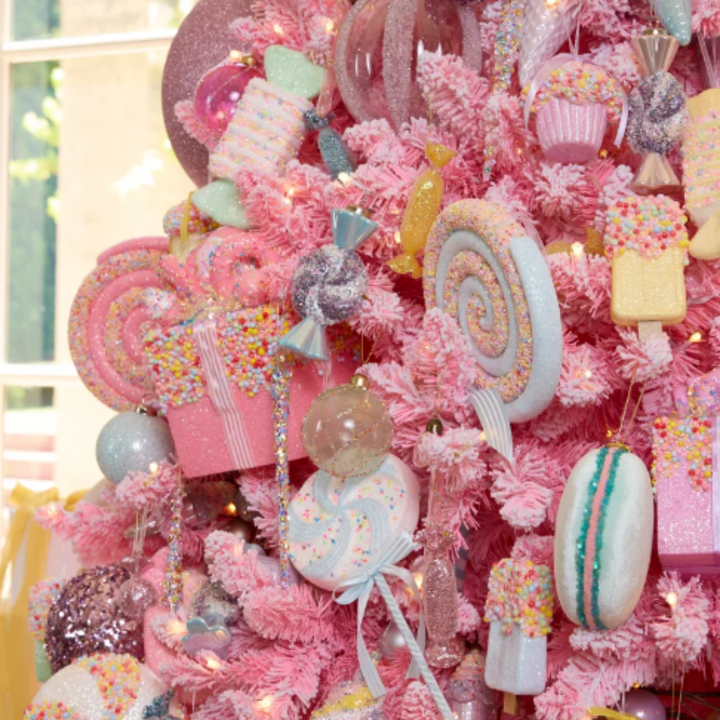 Holly & Ivy Pastel Wrapped Sprinkle Lollies – 5 Pack