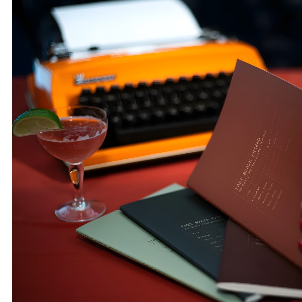 Creator's Friend Notebook - Fast Brain [Col.:BURGUNDY WINE]