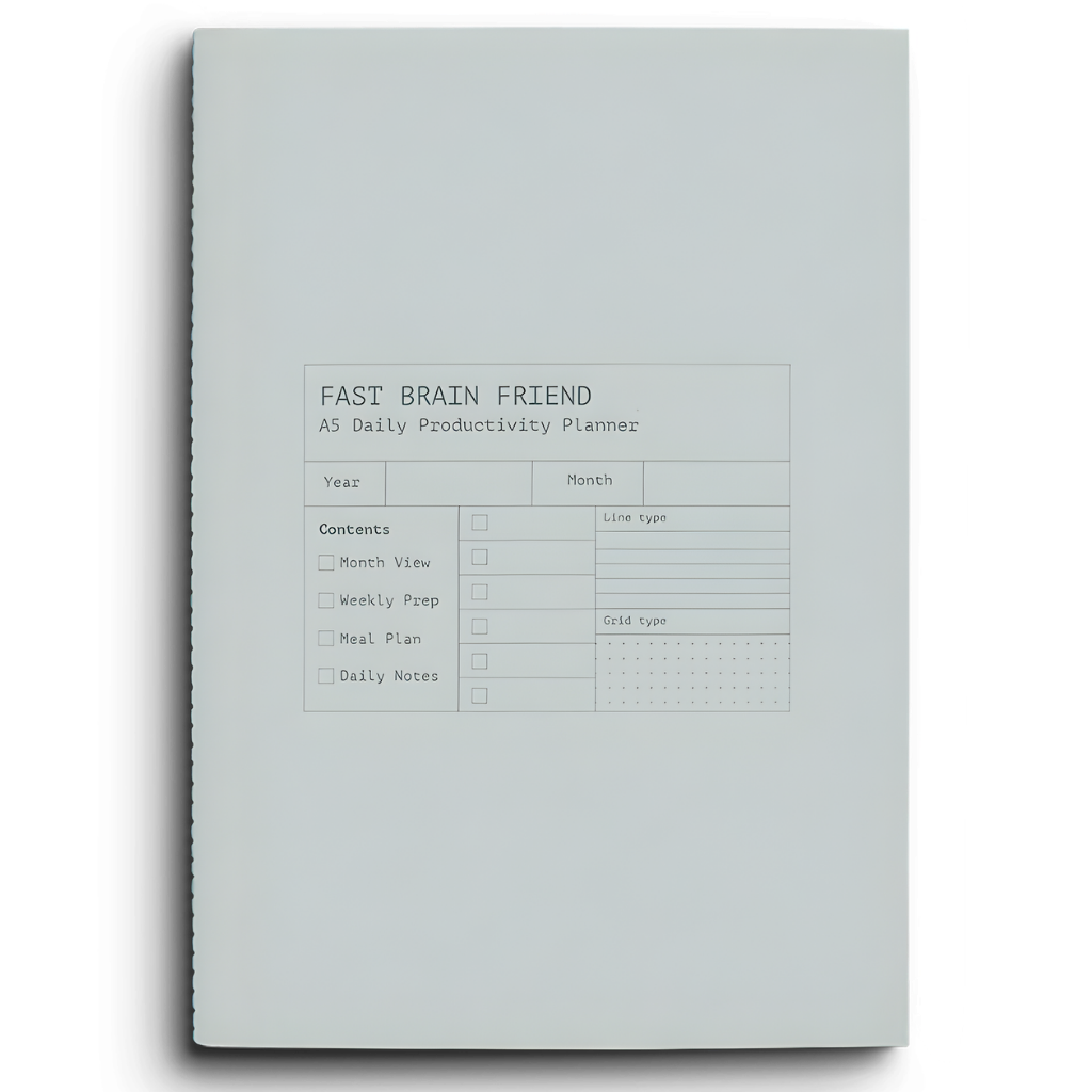 Creator's Friend Notebook - Fast Brain (Larimar) [Col.:LARIMAR]