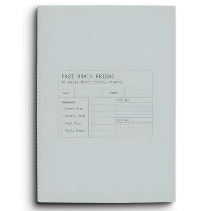 Creator's Friend Notebook - Fast Brain (Larimar) [Col.:LARIMAR]
